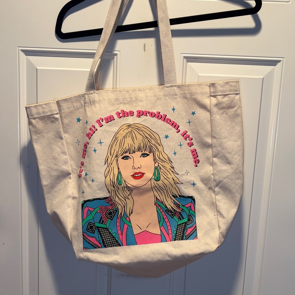 Taylor Swift Cream Canvass Tote Bag